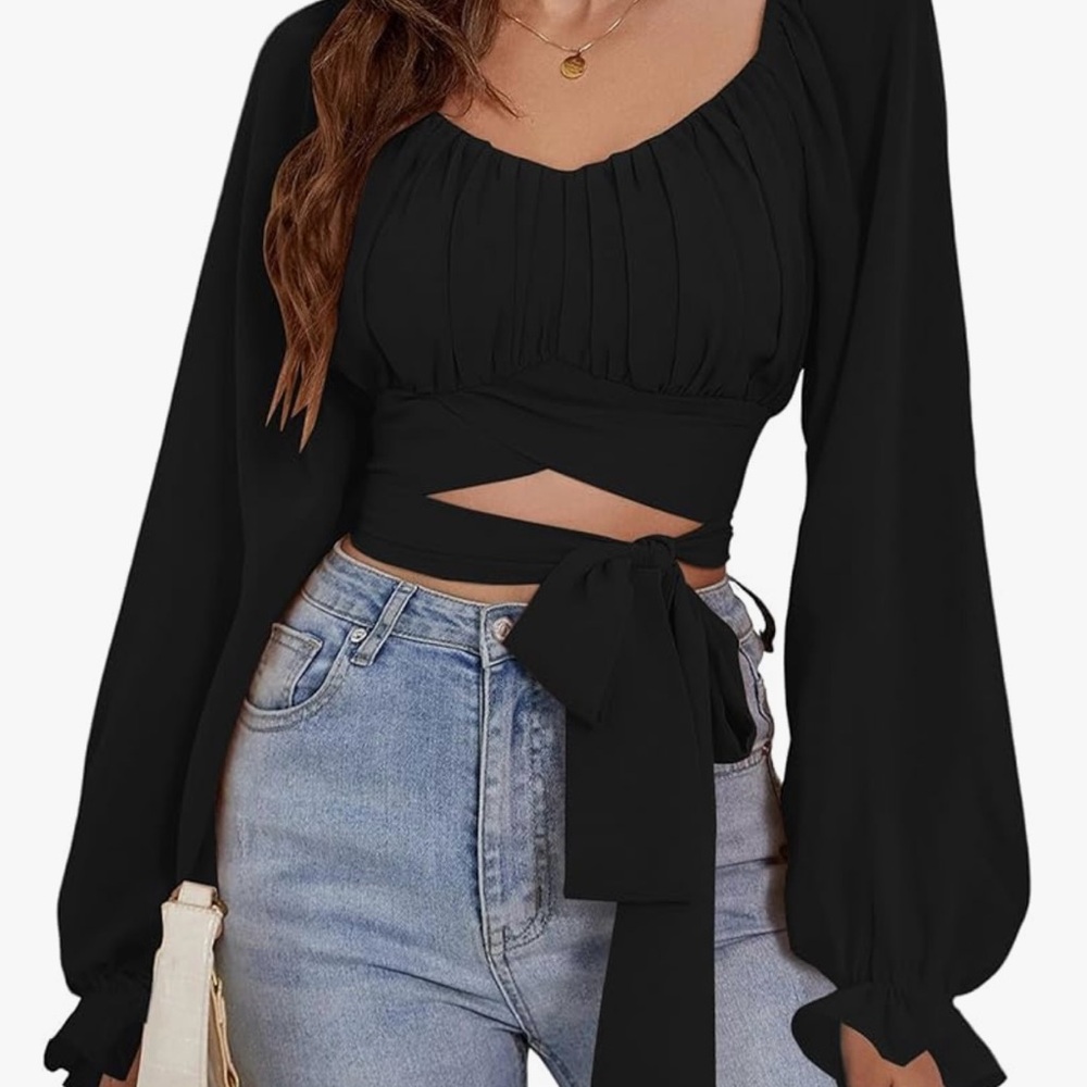 Elegant Black Women's Blouse